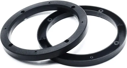 Vista 3 de 2 espaciadores de altavoces ABS de ajuste universal de 6.5 pulgadas para automóvil automóvil, profundidad de 0.551 in