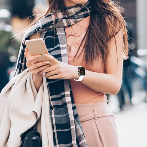 Vista 5 de Adepoy - Funda Compatible para Apple Watch de 1.496 Pulgadas Serie 3/2/1, con Brillantes, Funda Protectora con Marco de Pantalla para Mujer, Niña