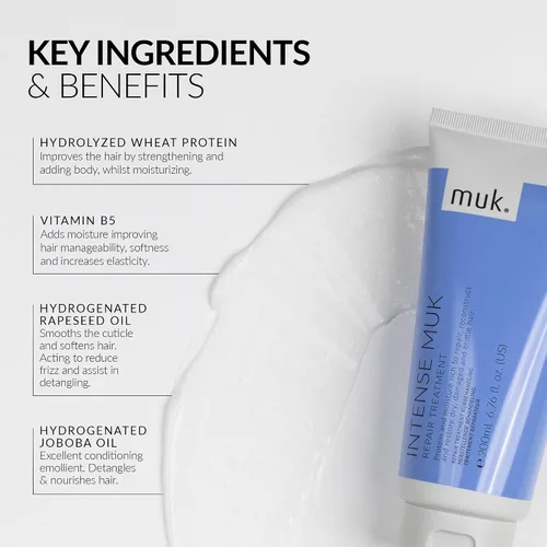 Vista 4 de MUK. Tratamiento Reparador Intenso para el Cuidado del Cabello - 6.8 fl oz