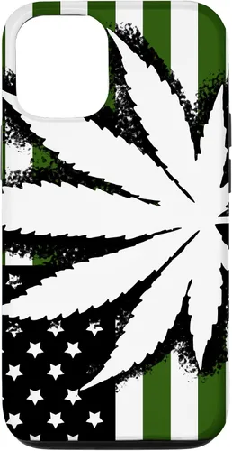 Vista 28 de American Weed Flag 4:20 Cannabis Pot Marijuana Stoner Gift Case for iPhone 17