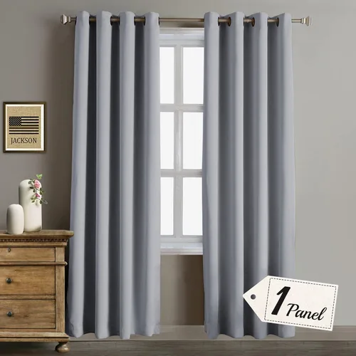 Vista 12 de Rose Home Fashion Cortinas opacas para puerta corrediza, oscurecimiento de la habitación, cortinas con aislamiento térmico para sala de estar