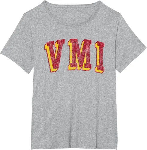 Vista 13 de VMI Keydets Retro Arch Camiseta, Negro