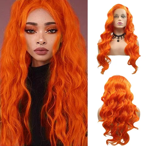 Vista 14 de 613 Peluca rubia realista sin pegamento con encaje frontal, peluca ondulada larga para mujeres blancas, 613 HD con encaje frontal, línea de cabello