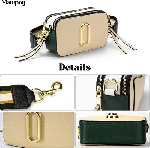 Vista 3 de Mawpoy Bolsos cruzados para mujer, bolsos cruzados de cuero para mujer, bolsos cruzados para mujer, bolso cruzado de noche