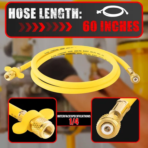 Vista 6 de Regulador de Nitrógeno CGA580 de Entrada, Conexión de Salida Abocinada Macho de 1/4 Pulgada, Mango de Servicio Pesado, Válvula de Alivio