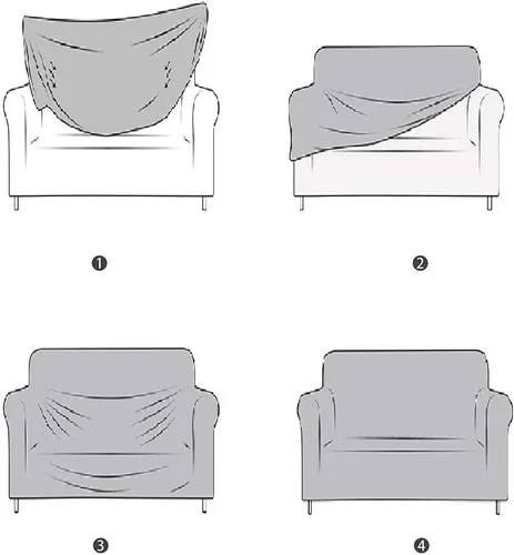 Vista 3 de Funda de sofá jacquard de alta elasticidad para niños, funda para silla de niño, funda de sofá de tamaño mini, funda suave para sillón de 1 asiento