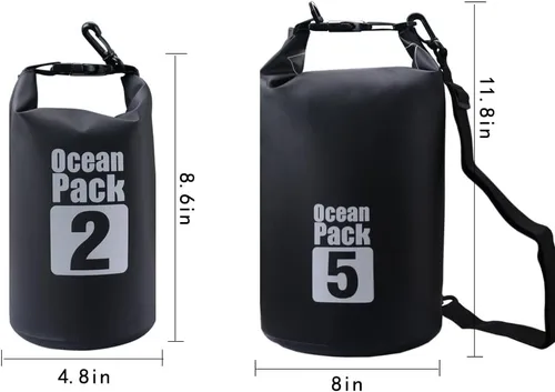 Vista 2 de Bolsa seca flotante impermeable Bear Outdoor, para canotaje, kayak, senderismo, snowboard, acampada, rafting, pesca y excursionismo