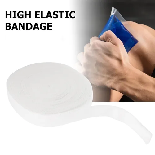 Vista 9 de Breathable Tubular Stockinette Bandage 10m Roll High Elastic Spandex Cotton Mesh Wound Retainer Suitable for Finger and Joint Support