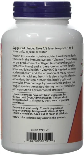 Vista 2 de NOW Foods Cristales de vitamina C, 1 libra