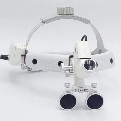 Vista 4 de BoNew 5W Diadema Lámpara Luz con Lupas Ópticas Plata DY-106