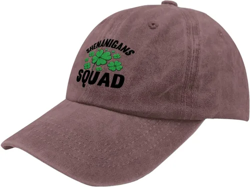 Vista 2 de Mens Hat Ash-Wednesday Low Profile Hats for Men Hats Light Weight shenaniganss Squad Sun Visor Hat
