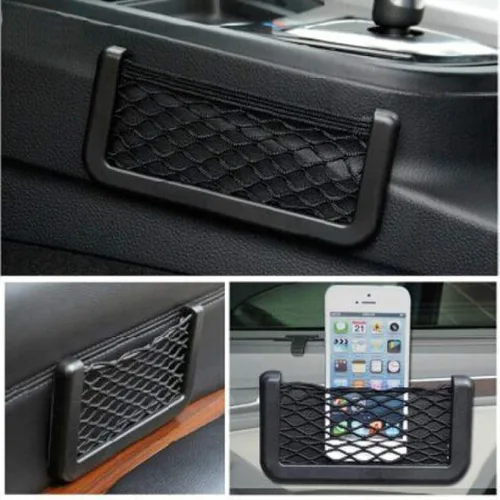 Vista 2 de for Citroen Ds Ds4 Ds4s Ds5 Ds6 Ds7 Ds5ls Ds3 Car Seat Side Back Storage Net Bag Phone Holder Pocket Organizer Stowing Tidying