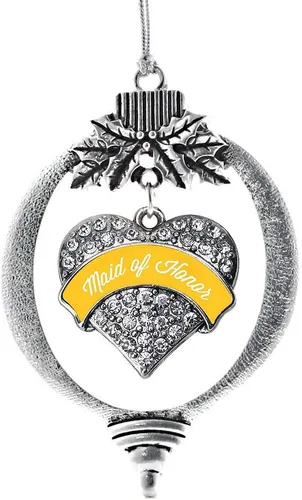 Vista 249 de Inspired Silver - Adorno con dije de hermana gemela - Adornos navideños de plata con circonitas cúbicas