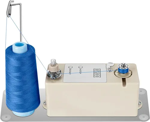 Vista 7 de XBA Bobinadora de bobina, bobinadora automática portátil, bobinadora de bobina eléctrica con soporte de hilo de carrete para máquinas de coser
