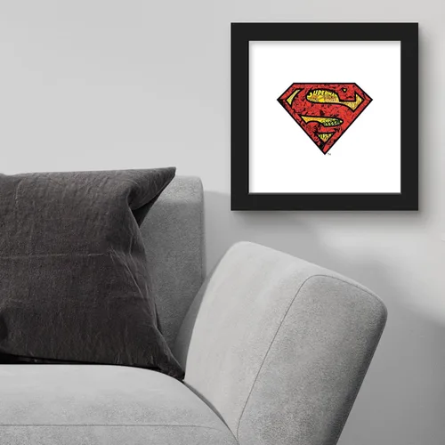 Vista 3 de Trends International Gallery Pops DC Comics Superman - Póster de pared con logotipo de mosaico de cómic S-Shield, 12 x 12 pulgadas, versión Versión