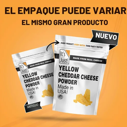 Vista 8 de It's Just - Polvo de queso cheddar, 15 onzas