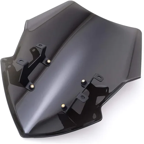 Vista 3 de Parabrisas de motocicleta MT07 FZ07 con soporte de montaje compatible con Yamaha MT-07 FZ-07 MT 07 FZ 07 2018 2019 2020 (color: negro)
