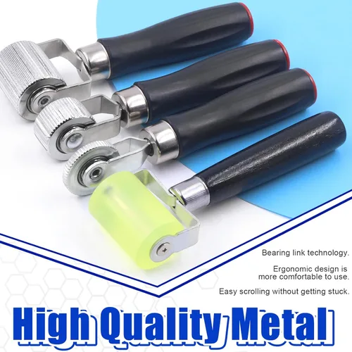 Vista 5 de Glarks 4 rodillos de amortiguación de sonido para automóvil, 0.236 in, 0.787 in, 1.575 in, 2.244 in, herramienta de instalación de metal, rodillo