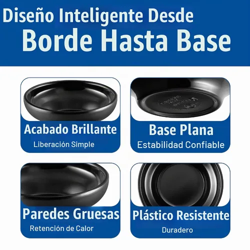 Vista 5 de Carlisle FoodService Products 087503 Plato de salsa de melamina, 5 oz de capacidad, negro (caja de 48)