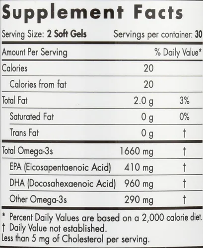 Vista 3 de NORDIC NATURALS Fresa DHA Xtra 1660 MG 60 SG, 60 CT