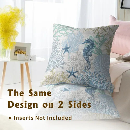 Vista 79 de Giwawa Juego de 2 fundas de almohada decorativas con diseño floral de girasol de 16 x 16 pulgadas, fundas de cojín decorativas para el hogar, sofá