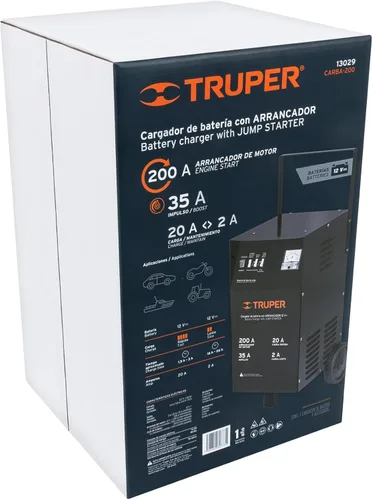 Vista 4 de TRUPER CARBA-200 Cargador de batería de coche de 12 V/200 amperios
