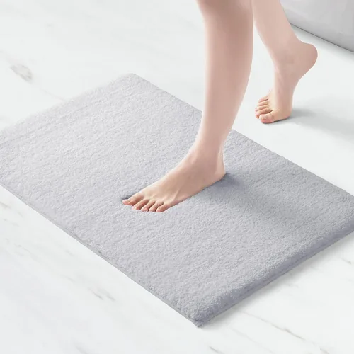 Vista 28 de Madison Park Alfombra de Baño Antideslizante, Tapete de Felpa Lujoso, Absorbente, Secado Rápido, Diseño de Spa, Decoración de Baño Marshmallow, Crema