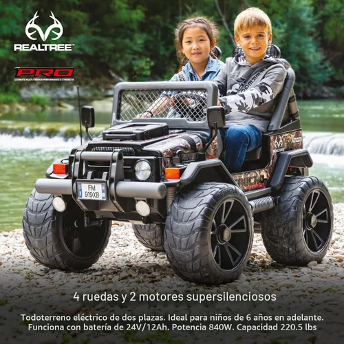 Vista 2 de Peg Perego Gaucho PRO Realtree Camo 24 voltios, vehículo todoterreno extra grande