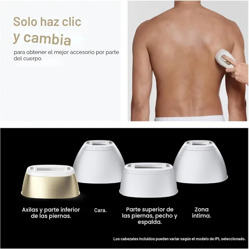 Vista 7 de Braun - Dispositivo de depilación láser de larga duración IPL para mujeres y hombres, Silk Expert Pro5 PL5157, cuerpo completo, con maquinilla