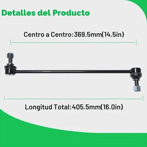 Vista 2 de AUQDD 2 piezas K750097 Enlace estabilizador de barra antirrollido delantera compatible con Honda Ridgeline 2014-2006