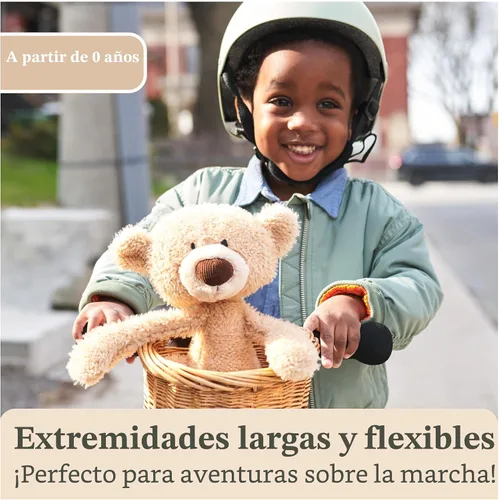 Vista 5 de GUND Toothpick, oso de peluche teddy clásico para edades de 1 año en adelante, beige, 15 pulgadas