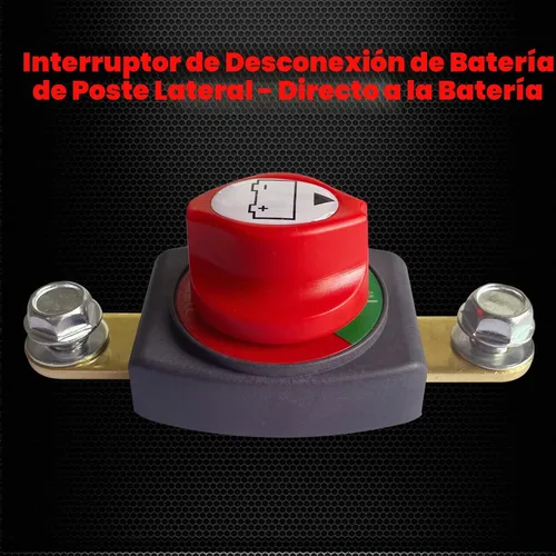 Vista 6 de Ampper Interruptor de Desconexión de Batería de Poste Lateral 12V - 48V, Interruptor de Batería Marina Desconectar Corte de Energía para Automóvil