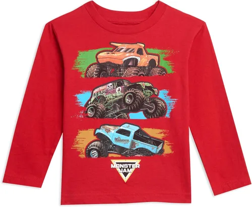 Vista 3 de Monster Jam Paquete de 2 camisetas para niños pequeños a niños grandes