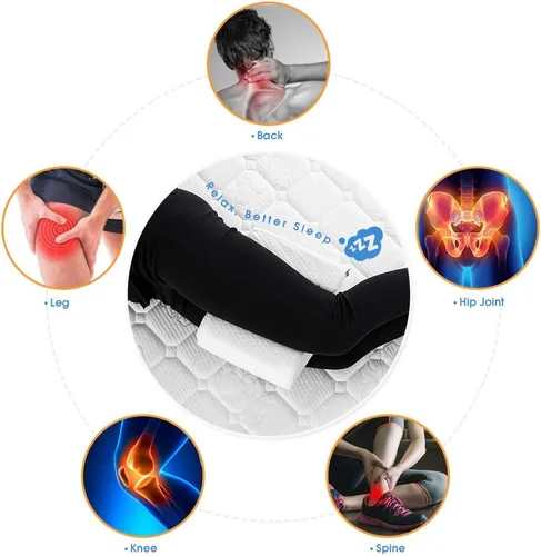 Vista 5 de ZOAN Almohada de rodilla para dormir de lado, almohada de rodilla de espuma viscoelástica, almohadas de piernas para dormir de lado para aliviar