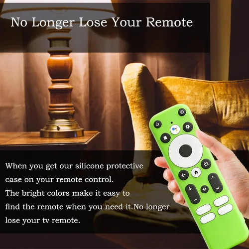 Vista 4 de Remote Cover for Onn 4K HD Streaming Device Android TV 4K UHD Stick TV Box Onn box,High quality silicone,Glow in the dark,Waterproof,Glow Green,Glow