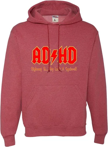 Vista 12 de Go All Out Sudadera con capucha para hombre y mujer con texto en inglés "Highway To Hey Look A Squirrel