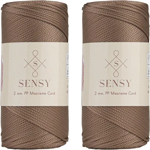 Vista 115 de Sensy Premium 2mm 229.5 metros de cuerda de poliéster 100% cordón de polipropileno Cordón de macramé 2mm Cordón para bolso de crochet Hilo