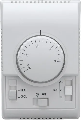 Vista 7 de Control industrial Cfor OMPonents Termóstato central de aire acondicionado 2 vías Interruptor de control mecánico Acondicionador 110‑220V Termostatos