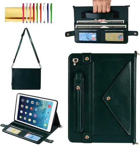 Vista 140 de Funda tipo bolso para iPad mini de 5ª/4ª/3ª/2ª/1ª generación de 7.9 pulgadas, Techcircle funda ligera tipo folio con soporte bandolera con billetera