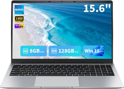 Vista 9 de EKY Portátil de 15,6 pulgadas, 8 GB de RAM, 256 GB SSD, 1080P FHD, Celeron
