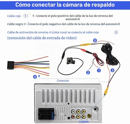 Vista 7 de Cámara de respaldo de visión trasera del coche HD 170 ° gran angular 12 LED visión nocturna para vehículos recreativos, camiones, remolque, SUV