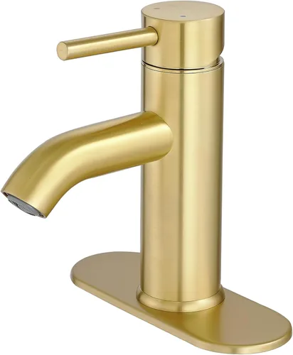 Vista 10 de VOTON Grifo de Baño Negro de Una Sola Manija Grifo de Lavabo de Baño Negro Mate Grifo de Lavabo RV para Recipiente de Baño 1 o 3 Agujeros con Placa