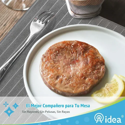Vista 5 de AIDEA - Juego de 8 toallas de cocina para cocina, color gris, paño