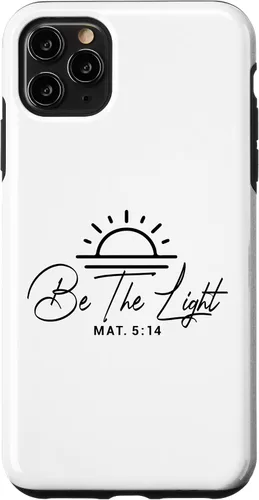 Vista 13 de Dichos cristianos y versos de la Biblia Mateo 5,14 Funda para iPhone 16