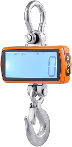 Vista 8 de Klau, balanza digital industrial 1000 k, resistente, balanza para colgar, anaranjado (S-orange) S Herramienta de medición inteligente