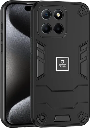 Vista 401 de Funda compatible con Redmi A1, compatible con Redmi A2 2 en 1 [PC dura + TPU], funda de teléfono negra