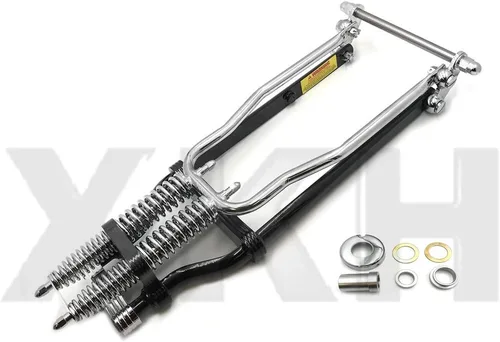 Vista 4 de SMT- Springer Front End -4" Bajo Negro Compatible con H-D Sportster bobber chopper [B07M95VTTF]