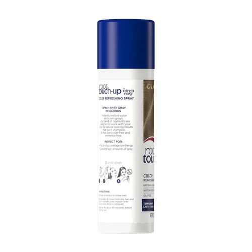 Vista 2 de Clairol Spray temporal de retoque de raíz, color de cabello castaño claro, 1.85 onzas (paquete de 2)