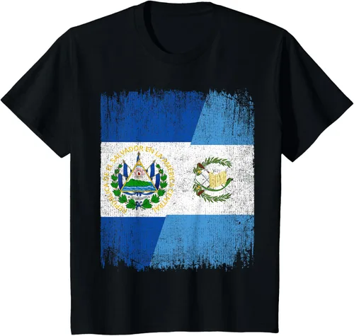 Vista 33 de Camiseta Half El Salvador Bandera de Guatemala con raíces guatemaltecas