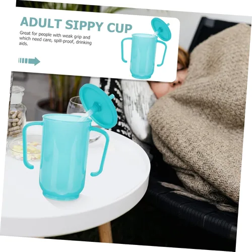 Vista 9 de Housoutil Taza antipaja para ancianos Disfagia Taza de paja Taza de alimentación líquida de dieta para adultos